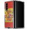 Spain Flag Dark Wood Galaxy Z Fold4 5G Clear Case